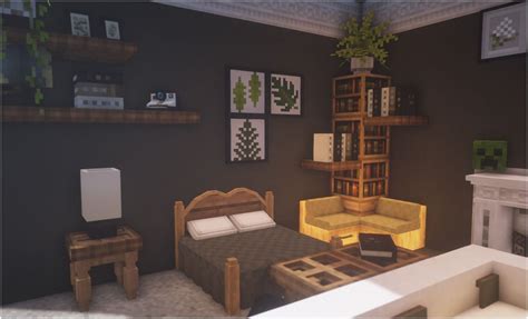 minecraft bedroom decor|bedroom cute minecraft interior design.